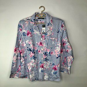 Lauren Ralph Lauren Womens Striped Shirt Top Sz XL